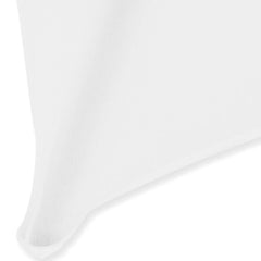 Hengda 2 Stück Weiß Stretchhusse für Bistrotisch/Stehtisch Größe:Ø 70-110cm