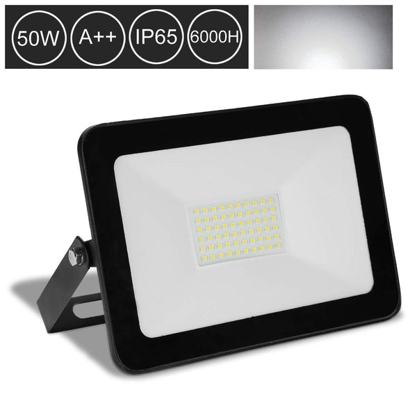 Hengda LED Fluter Strahler 50W Kaltweiß Wasserdicht Außenstrahler Außenleuchte Scheinwerfer
