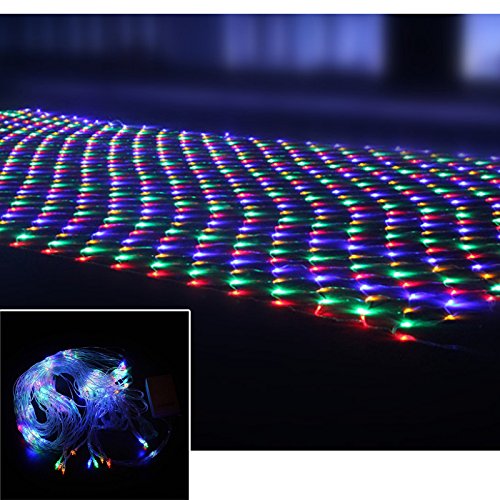 Hengda 4.5 * 1.6M LED Lichternetz Lichterkette mit 300 LEDs Weihnachten mit Steuerbox Netz-ineinander greifen