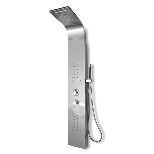 HENGDA Duschpaneel mit LED Beleuchtung und Duschset Antikalkvorrichtung