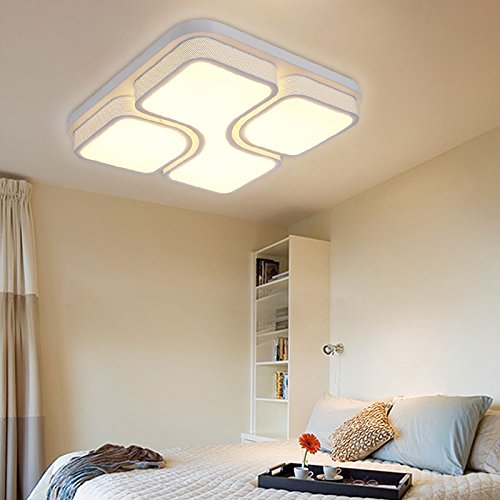 VINGO 48w LED Deckenleuchte Warmweiß 530*530*100MM