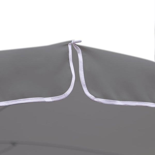 Wolketon 1.8*1.2m Grau Sonnenschirm Garten Schirm