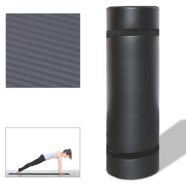 Wolketon Schwarz Pilates Yogamatte Gymnastikmatte Rutschfeste Fitnessmatte 190 x 60 cm