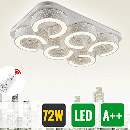 Hengda 72W LED Deckenleuchte Dimmbar