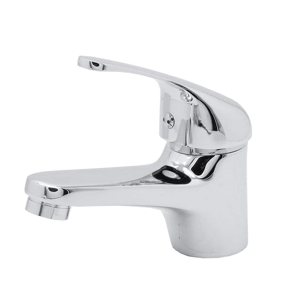Wolketon Einhebel Waschtischmischer Wasserhahn, 125mm Einhebelmischer mit Zugstangen
