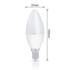 Online Shop4.5W LED Birnen Ersetzt 38W Halogenlampen C37 E14 Weiß 6500K 6er Pack
