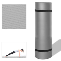 Wolketon Grau Pilates Yogamatte Gymnastikmatte Rutschfeste Fitnessmatte 190 x 60 cm