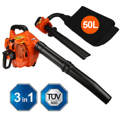 Hengda 4 Funktionen mit Fangsack 50L Elektro Laubsauger 3 in1 Funktion Bläser Sauger Motor