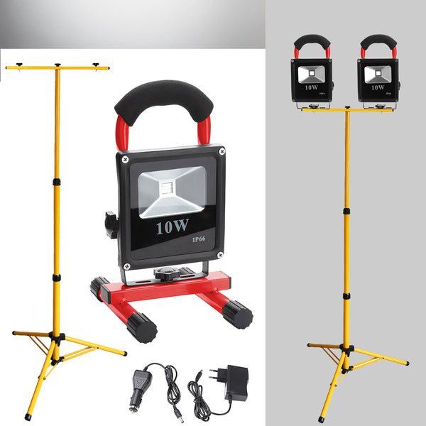 hengda-2x-10w-led-kaltweiss-rot-akku-strahler-mit-teleskop-stativ