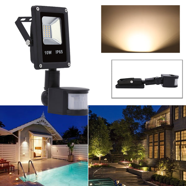 Hengda LED Fluter Außenleuchte mit Bewegungsmelder 10W Kaltweiß