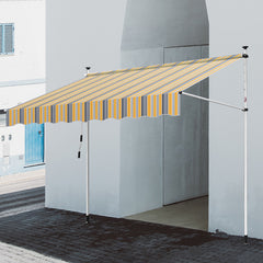Hengda Markise Balkonmarkise Klemmmarkise Gelenkarm Sonnenschutz Aluminium 1.5-4M