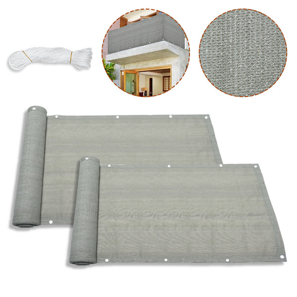 0.75*6m HDPE-Balkonsichtschutz Grau