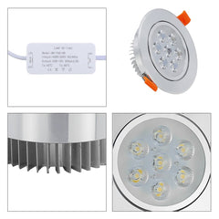 Hengda® 10 Set 7W LED Einbauleuchte Einbau Strahler LED Strahler Beleuchtung Kaltweiß [Energieklasse A++]