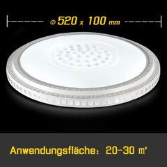 Hengda 64W LED Deckenlampe Weiß Starlight-Design