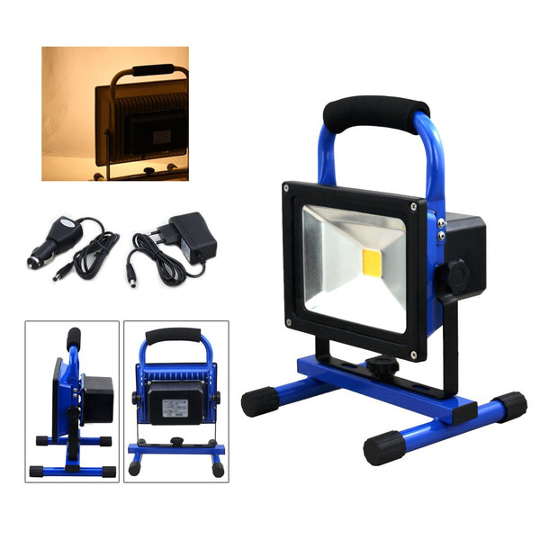 Hengda 30W Warmweiß Blau LED Akku Strahler IP65