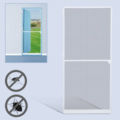 Hengda Fliegengitter 120X240Cm Tür Wasserdicht Fliegengitter Fenster Mückenschutz Gitter Weiß Gaze Uv-Schutz