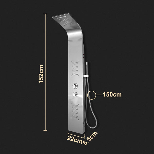 HENGDA Duschpaneel mit LED Beleuchtung und Duschset Antikalkvorrichtung