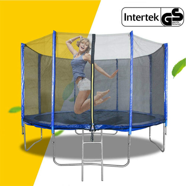 Wolketon 427cm Gartentrampolin Sporttrampolin mit Leiter
