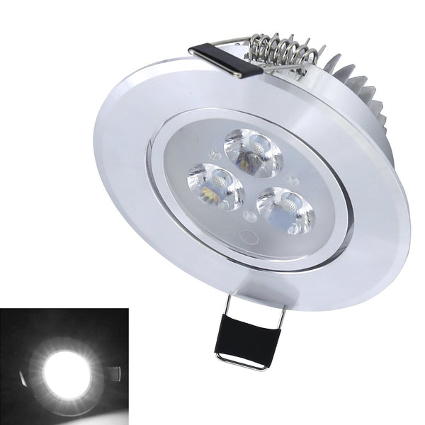 Hengda® 8 Stück LED Einbaustrahler 3W Dimmbar Kaltweiß rund, Schwenkbar 30°, IP23