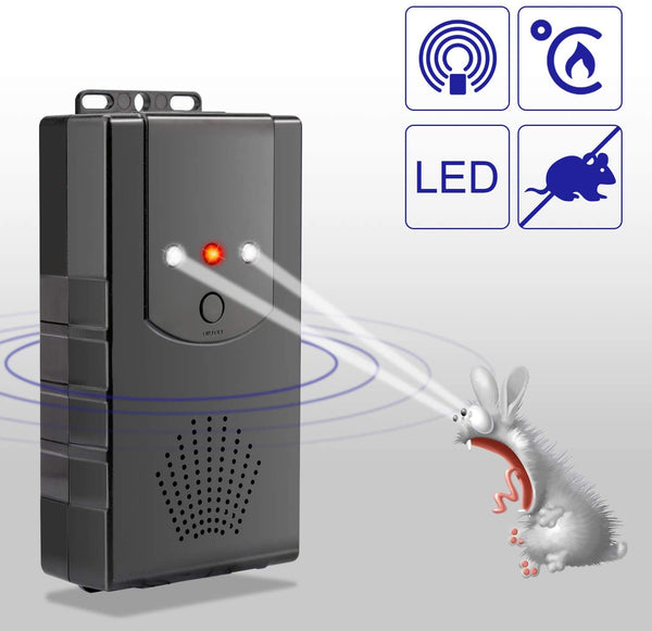 Hengda Marderschreck Marderschutz für Haus und Auto Anschluss an 12V Autobatterie