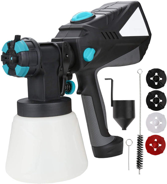 Hengda 600W Elektrische Farbspritzpistole 1000ML/MIN mit 3 Spritzmuster und 4 Düsengrößen