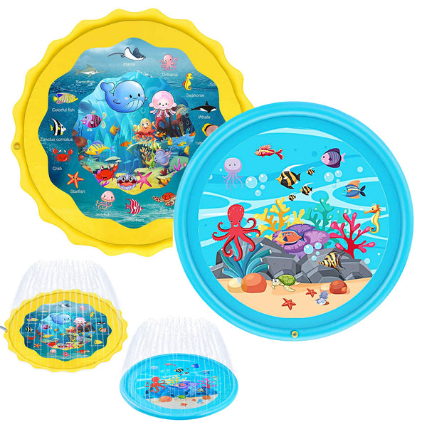 Wasserspielmatte Gelb / Blau