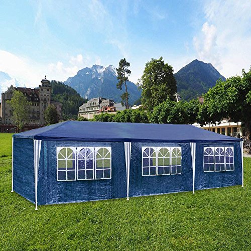 Kuppelzelt 3x9M Blau Wasserdicht Pavillons