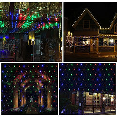 Hengda 4.5 * 1.6M LED Lichternetz Lichterkette mit 300 LEDs Weihnachten mit Steuerbox Netz-ineinander greifen