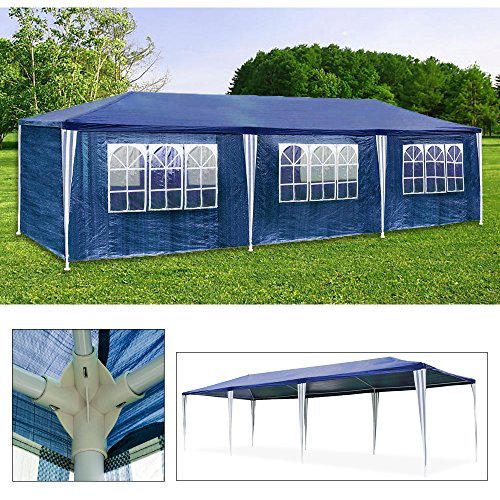Kuppelzelt 3x9M Blau Wasserdicht Pavillons