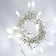 20M 200 LED Lichterkette Kaltweiß Christbaumschmuck Transparent für Weihnachtsfest
