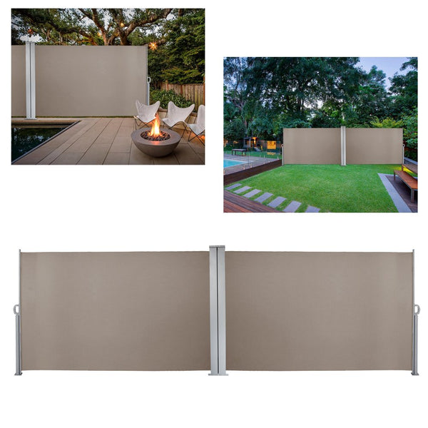 hengda-seitenmarkise-160x600cm-brau-sonnenschutz-sichtschutz