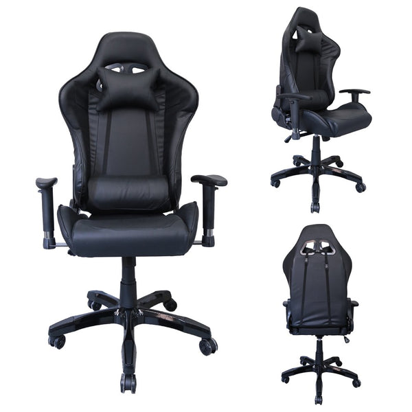 Wolketon Bürodrehstuhl Racing Stuhl Chefsessel Einstellbare Schwarz