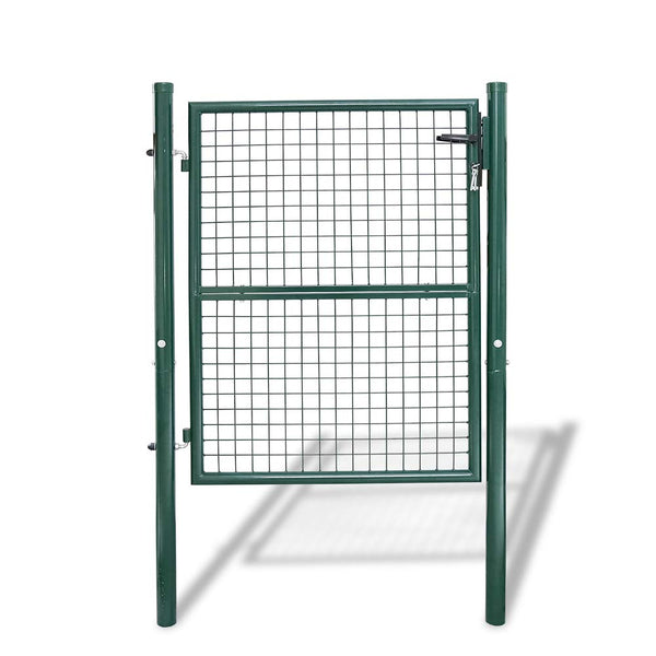Gartentür Gartentor Zauntür Maschendraht Zaun 160 x 100cm Grün Zauntor Einzeltor aus Stahl