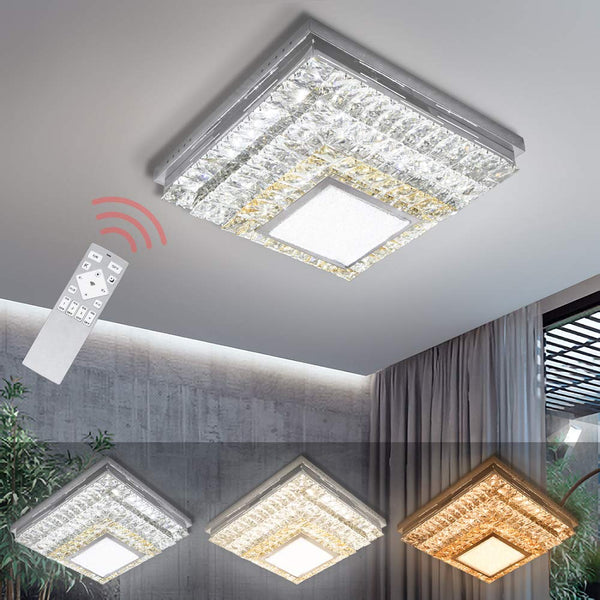 Hengda LED Deckenleuchte 64W 120°Abstrahlwinkel  Energie Sparen mit Fernbedienung Dimmbar