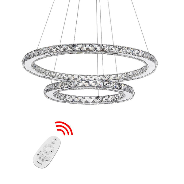 Hengda 92W 2 Ringe LED Deckenleuchte Dimmbar Mit Fernbedienung