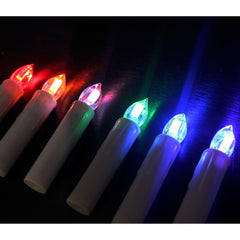 Hengda Kabellose LED RGB Weihnachtskerzen Lichterkette Christbaum Kerzen Party Deko