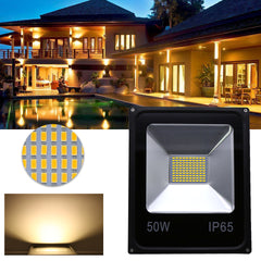 Hengda® LED Strahler 50W Warmweiß Fluter Floodlight Flutlicht Außenbeleuchtung Wasserdicht IP65 Außenstrahler AC85 - 265V  Außenstrahler Außenleuchte Wandstrahler 