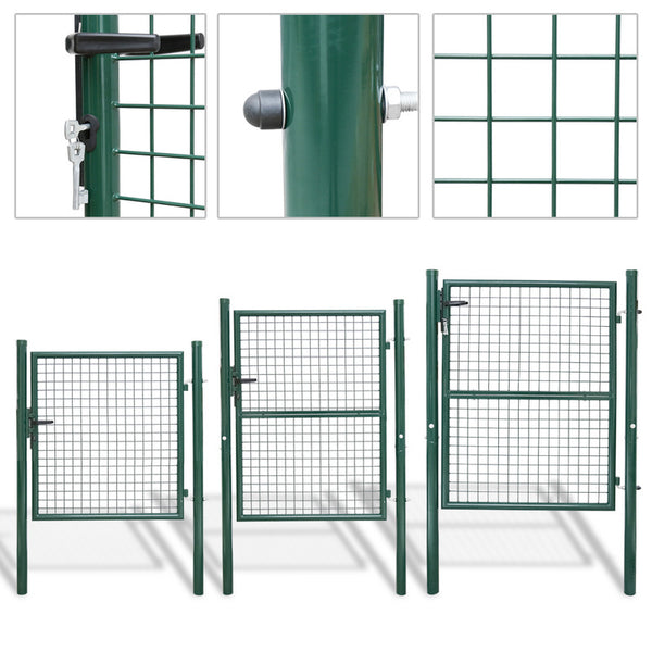 Gartentür Zaun Verzinkt Stahlrohr Zäune Tür 100/125/160 cm