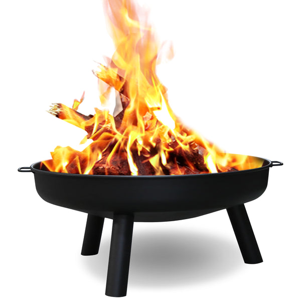 Hengda Feuerschale 82cm Pflanzschale Terrassenfeuer Feuerstelle Rost mit Griffen