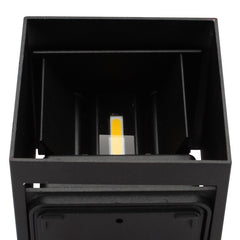 Hengda 7W LED Wandlampe Modern Eckig IP65 Warmweiß Wandleuchte