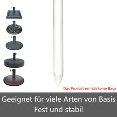 Sonnenschirm Rechteckig Anthrazit/ Beige