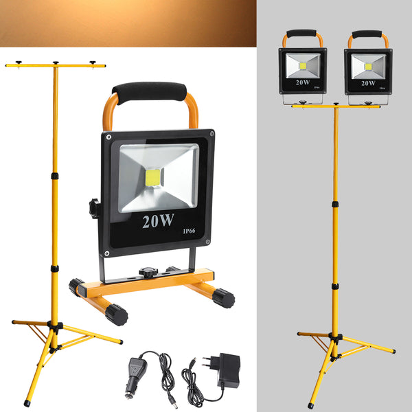 hengda-2x-20w-led-warmweiss-gelb-akku-strahler-mit-teleskop-stativ