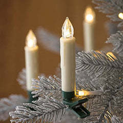 Hengda LED Kerzen mit Timer LED Weihnachtskerzen Warmweiß Lichterkette Christbaumkerzen Dimmbar Kerzenlichter Flammenlose