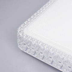 Online Shop Vingo 60W LED Deckenlampe Eckig Starlight-Effekt Kristall Rahmen (Kaltweiß/Warmweiß/Farbwechsel/Dimmbar)