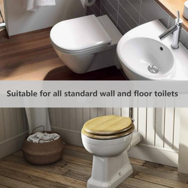 Hengda Toilettensitz WC-Deckel Absenkautomatik WC Sitz