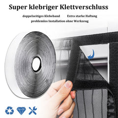 Insektenschutz Magnetisch 90x210 CM Schwarz