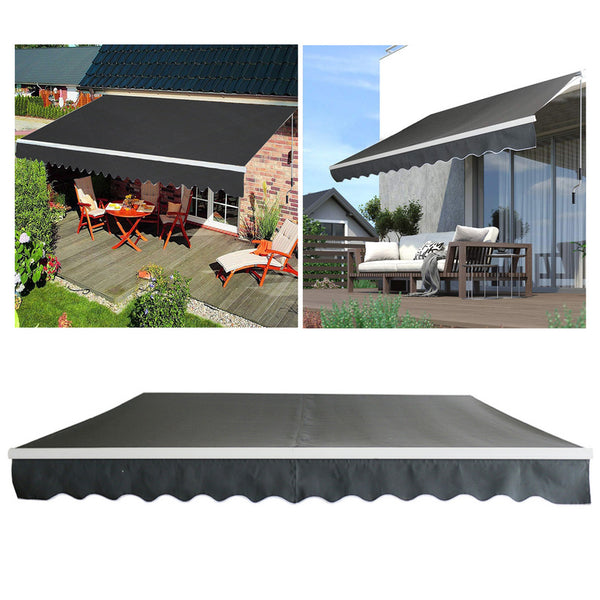 Halbe Kassettenmarkise 3*2.5M Dunkelgrau