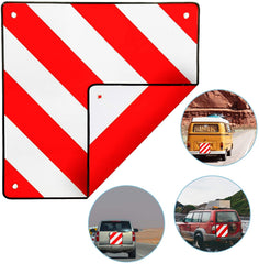 Hengda Warntafel für Italien und Spanien, 2in1 50x50cm Aluminium Warntafel