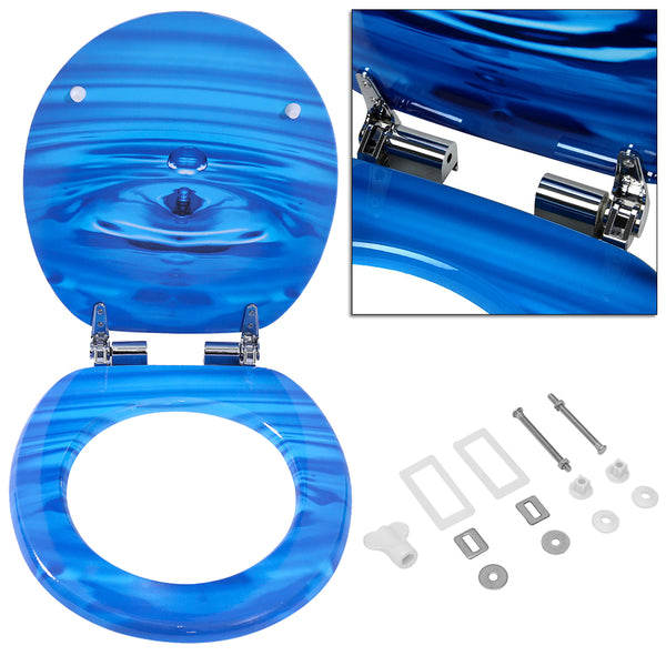 Toilettensitz mit Absenkautomatik Wassertröpfchen WC-Sitz