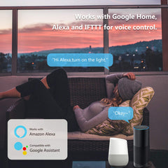 Hengda WLAN Smart Steckdose,Funktioniert mit Amazon Alexa,Google Home,IFTTT